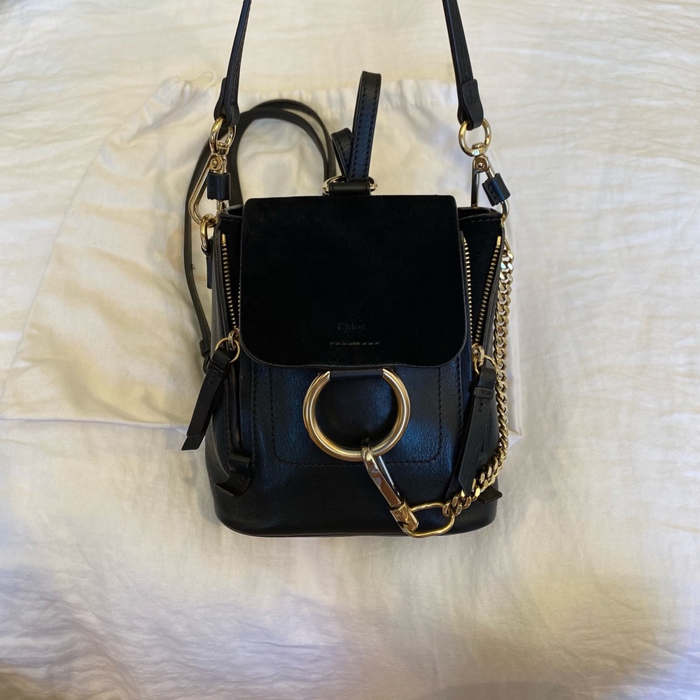 Chloe Faye Backpack Mini in Black - Picture 2 of 7